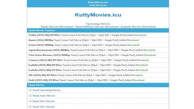 Kuttymovies Collection for Tamil, Bollywood and Hollywood Movies of 2023 - Your Complete Guide to Kuttymovies Yearly Collection for Download